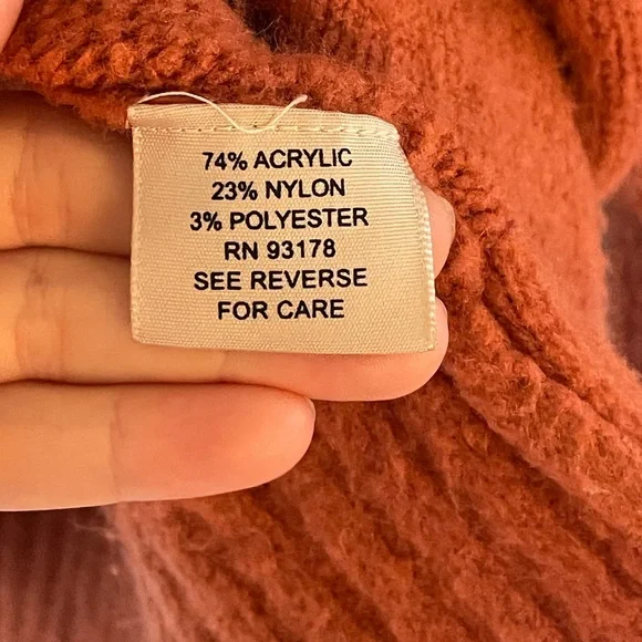 Philosophy Orange Crew Neck Sweater with Relaxed Fit Comfy Stretchy Layers NWOT - Picture 10 of 10